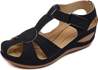 shibever wedge sandals|closed toe summer wedge sandals.